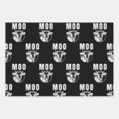 Moo Ik ben een Koe Grappig Boerderij Inpakpapier Vel (Voorkant 3)
