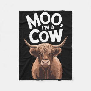 Moo Ik ben een Koe Koe kostuum voor vrouwen Mannen Fleece Deken