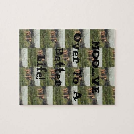 Moo...Ik ben er. Legpuzzel (Horizontaal)