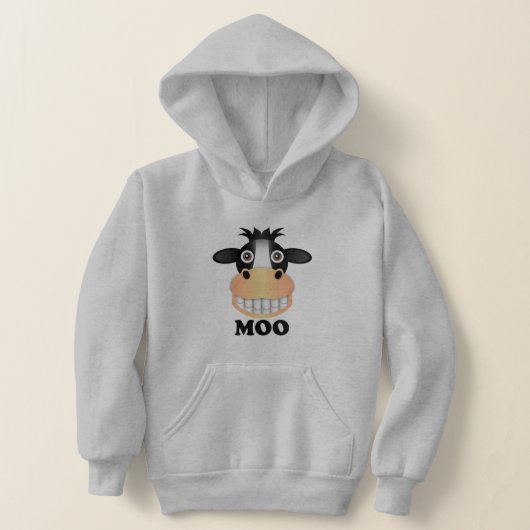 Moo - Kinderen Pullover Hoodie (Laagn)