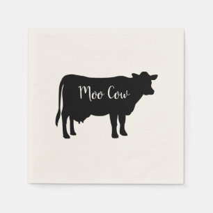 Moo Koe Barnyard Party Papieren servetten