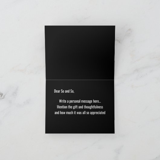 Moo Koe Dank u Bedankkaart (Binnen)