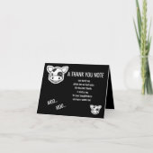 Moo Koe Dank u Bedankkaart (Voorkant)