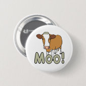 Moo Koe Ronde Button 5,7 Cm (Voorkant /achterkant)