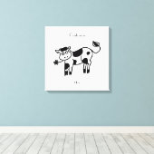 Moo Koe Thunder_Cove Canvas Afdruk (Insitu (Houten vloer))