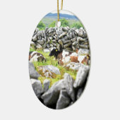 Moo Koeien Keramisch Ornament (Links)