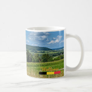 Moo landschap in Wallonië, reizen Koffiemok