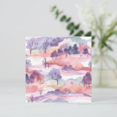 Moo landschap met waterverf dank je wel (Staand voorkant)