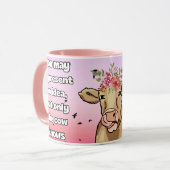 moo may represent an idea, the cow knows mok (Voorkant links)