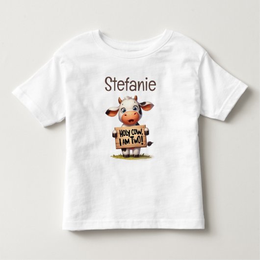 Moo-Moo I'm Two! Kinder Shirts (Voorkant)
