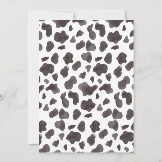 Moo Moo Je suis deux vaches Invitation d'anniversa (Dos)