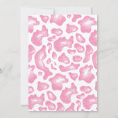 Moo Moo Roze Schattigee Koe Meisje 2e verjaardag Kaart (Achterkant)