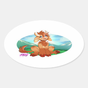 Moo moo sticker