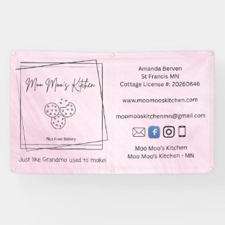 Moo Moo's keukenbanner Spandoek