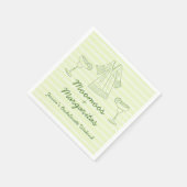 Moo Moos & Margaritas Handgeschreven vrijgezellenf Servet (Hoek)