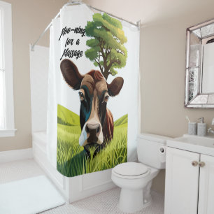 Moo-ning voor bloedbad douchegordijn
