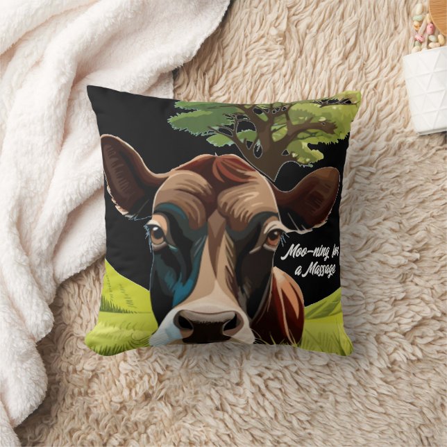 Moo-ning voor bloedbad kussen (Deken)