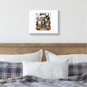 Moo of Boo Halloween Koe Canvas Afdruk (Insitu (Slaapkamer))