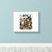 Moo of Boo Halloween Koe Canvas Afdruk (Insitu (Houten vloer))