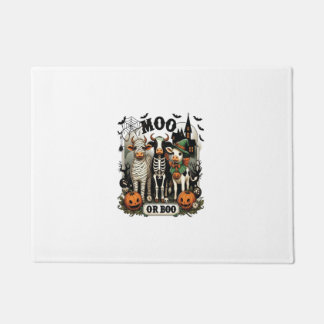 Moo of Boo Halloween Koe Deurmat