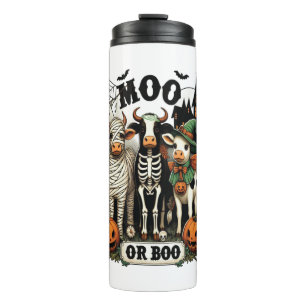 Moo of Boo Halloween Koe Thermosbeker