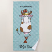 Moo Ohm Koe Strandlaken (Voorkant)