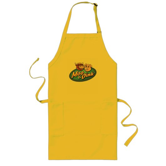 Moo & Oink BBQ Apron Lang Schort (Voorkant)
