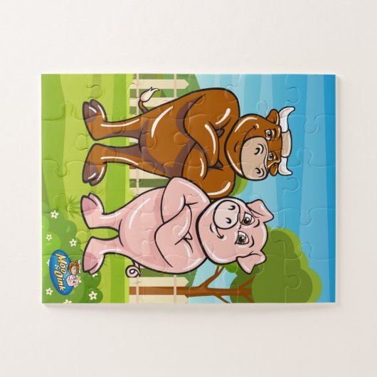 Moo & Oink Puzzle (Horizontal)