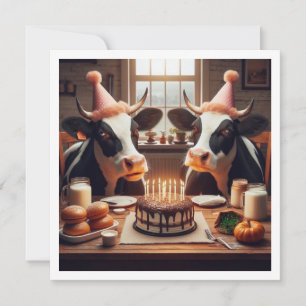 Moo - over! Koe verjaardag, boerderij verjaardagsu Kaart