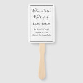 Moo Programma voor de Bruiloft Handwaaier (Voorkant)