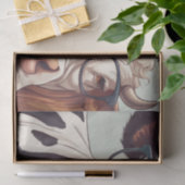 Moo-tiful Style: Koe in Pet en brillenglazen Decou Tissuepapier (Geschenk)