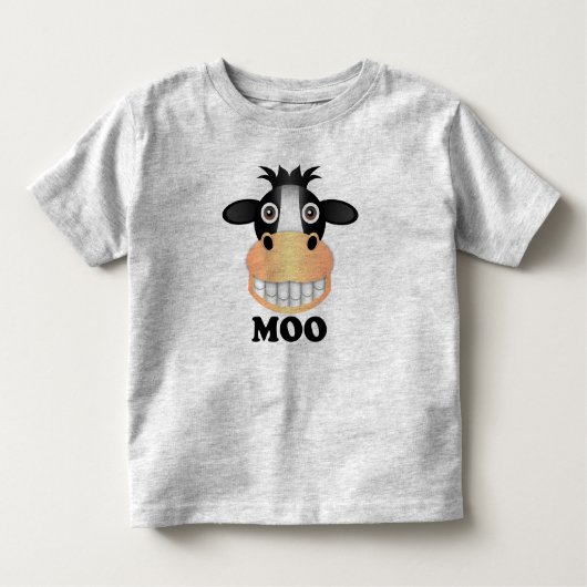 Moo - Toddler Fine Jersey T-Shirt (Voorkant)
