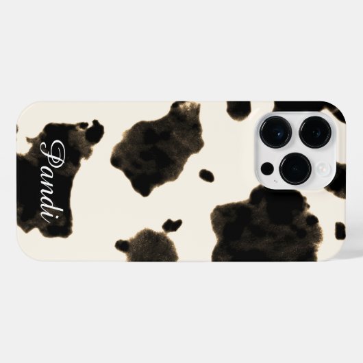 Moo-ve in stijl: Koe Print iPhone Hoesje (Achterkant horizontaal)