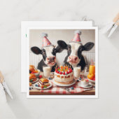 Moo - ve over ! Fête de la vache, invitation d'ann (Devant/Arrière en situation)