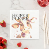 Moo-ve over saaie servetten: Heifer alsjeblieft Servet (Insitu)