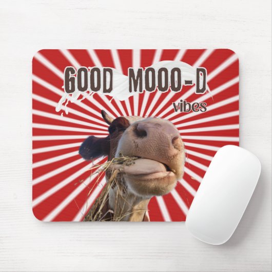 Moo-ve Through Work: Goede Moo-d vibes Muismat (Met muis)