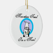 Moo-velous nieuwe mamam-cadeaus keramisch ornament (Rechts)