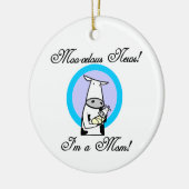 Moo-velous nieuwe mamam-cadeaus keramisch ornament (Links)