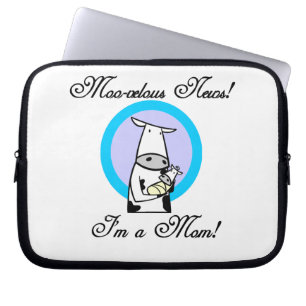 Moo-velous nieuwe mamam-cadeaus laptop sleeve