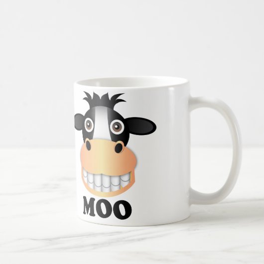 Moo - Witte 11 oz Classic White Mok  (Rechts)