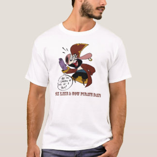 MooBeard: Spreek als een Cow Pirate Day T-shirt