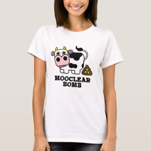 Mooclear Bomb Funny Koe Pun T-shirt