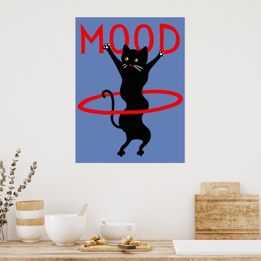 Mood cat | Funny & decorative Poster (Cuisine)