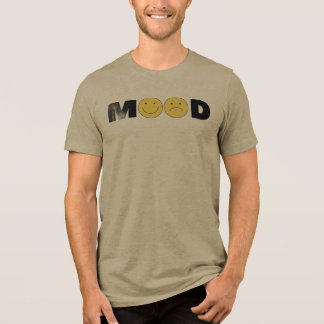 Mood Emoji Grafische T-Shirt | Gelukkig Verdrietig