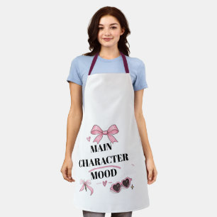 Mood Hoofdpersonage Coquette Roze Strik Keuken Sch Schort