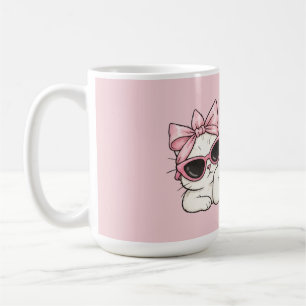 Mood Hoofdpersonage Cute Roze Kat Mok