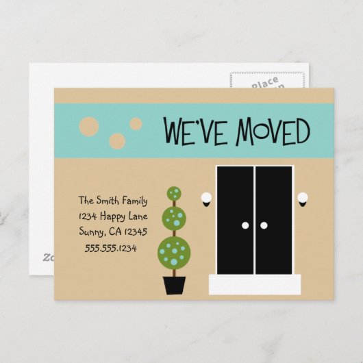 Mood - Juste Déplacé Faire-part (Devant / Derrière)