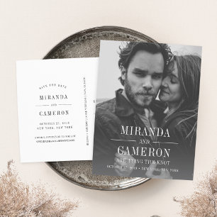 Mood Moderne   Photo Faire-Part de Save the Date