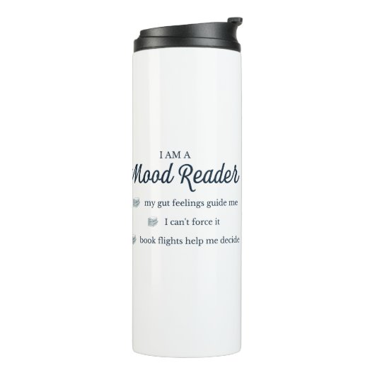 Mood Reader Thermal Tumbler Thermosbeker (Gedraaid links)