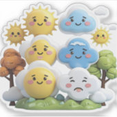Mood Stickers Météo : Suivre les sentiments quotid (Devant)